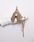Kiss Lock CC Chain Fringe Miaudiere Clutch, other view